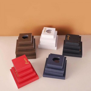 Packaging paper box with window
