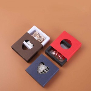 Packaging paper box with window