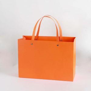 Paper bag with paper handle