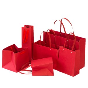 Paper gift bags with handles