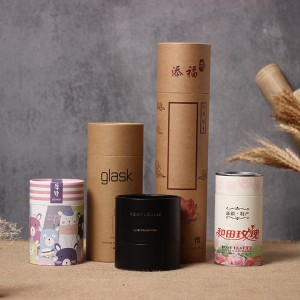 Æske til emballage af papirrør